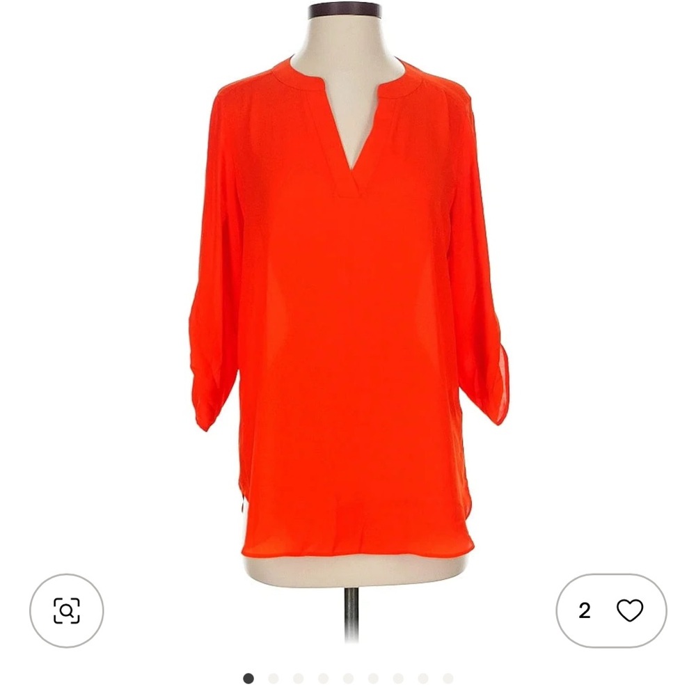 Chaus Bright Orange Women's Blouse